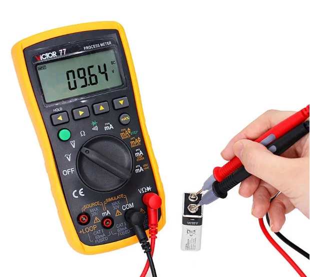 multimeter voltmeter for testing heat coil wiring